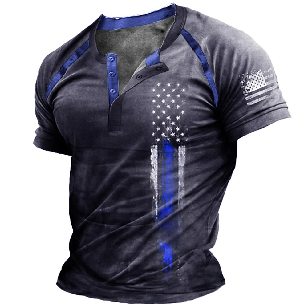 Funny 3D American Flag Print M - Mens Fashion Wear 评论和价格