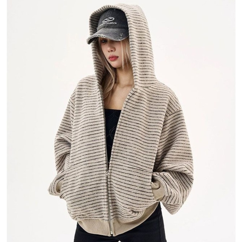 2026 Autumn Winter New Retro S - Mens Fashion Zip Up Hoodies 评论和价格