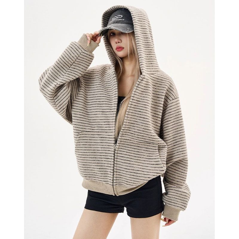 2026 Autumn Winter New Retro S - Mens Fashion Zip Up Hoodies 评论和价格