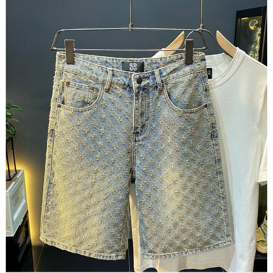 Summer High Street Denim Short - Jeans Pants Fashion Men 评论和价格