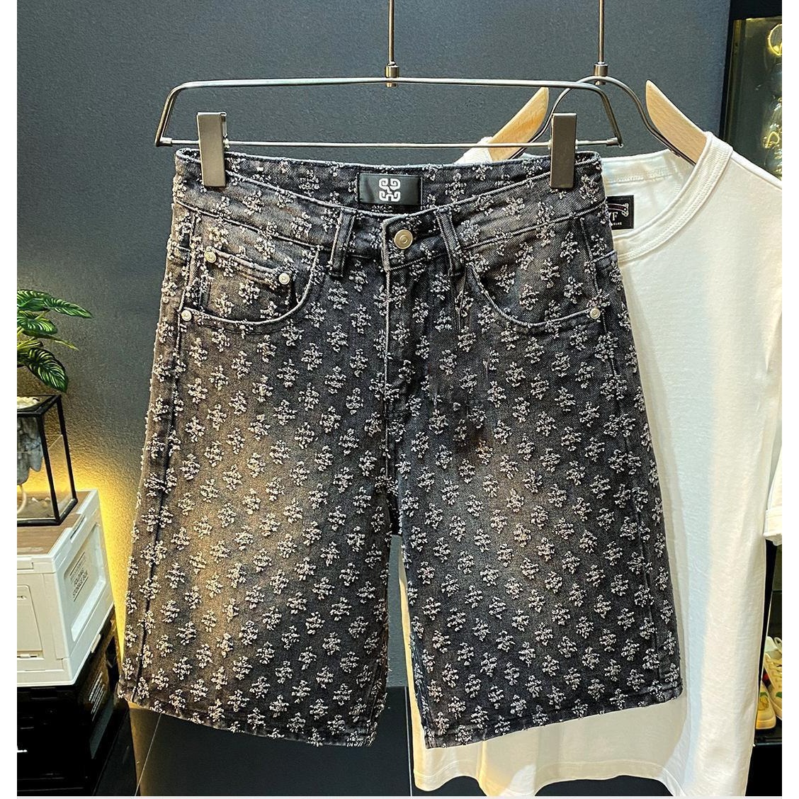 Summer High Street Denim Short - Jeans Pants Fashion Men 评论和价格