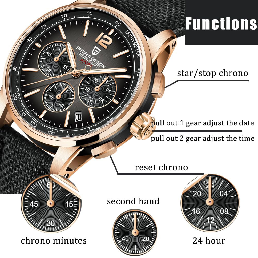 PAGANI DESIGN New Mens Watch 4 - Men'S Fashion Luxury Brands 评论和价格