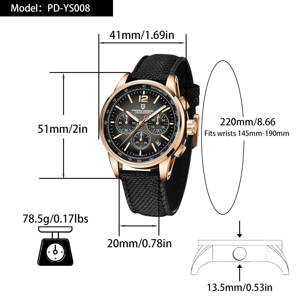 PAGANI DESIGN New Mens Watch 4 - Men'S Fashion Luxury Brands 评论和价格