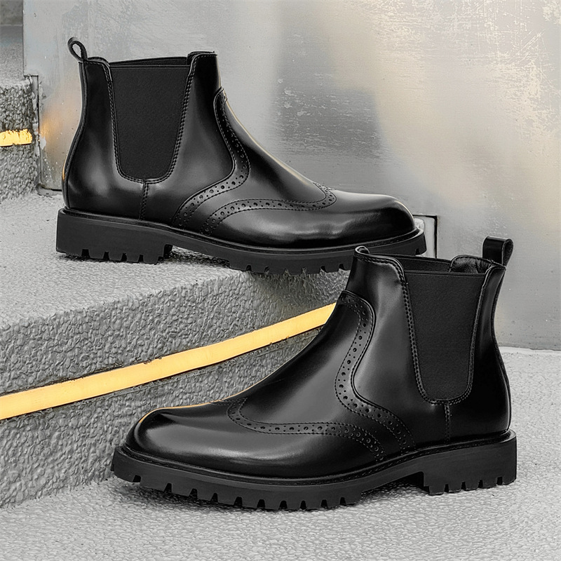 big size mens fashion party pr - Chelsea Boots Men 评论和价格