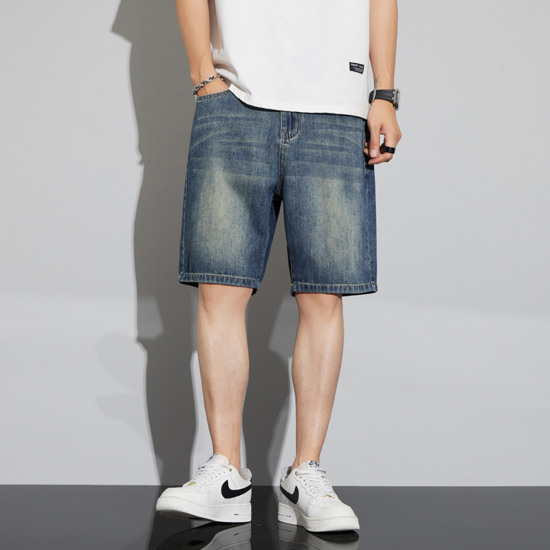 Men's Vintage Denim Shorts Sum - Jeans Pants Fashion Men 评论和价格