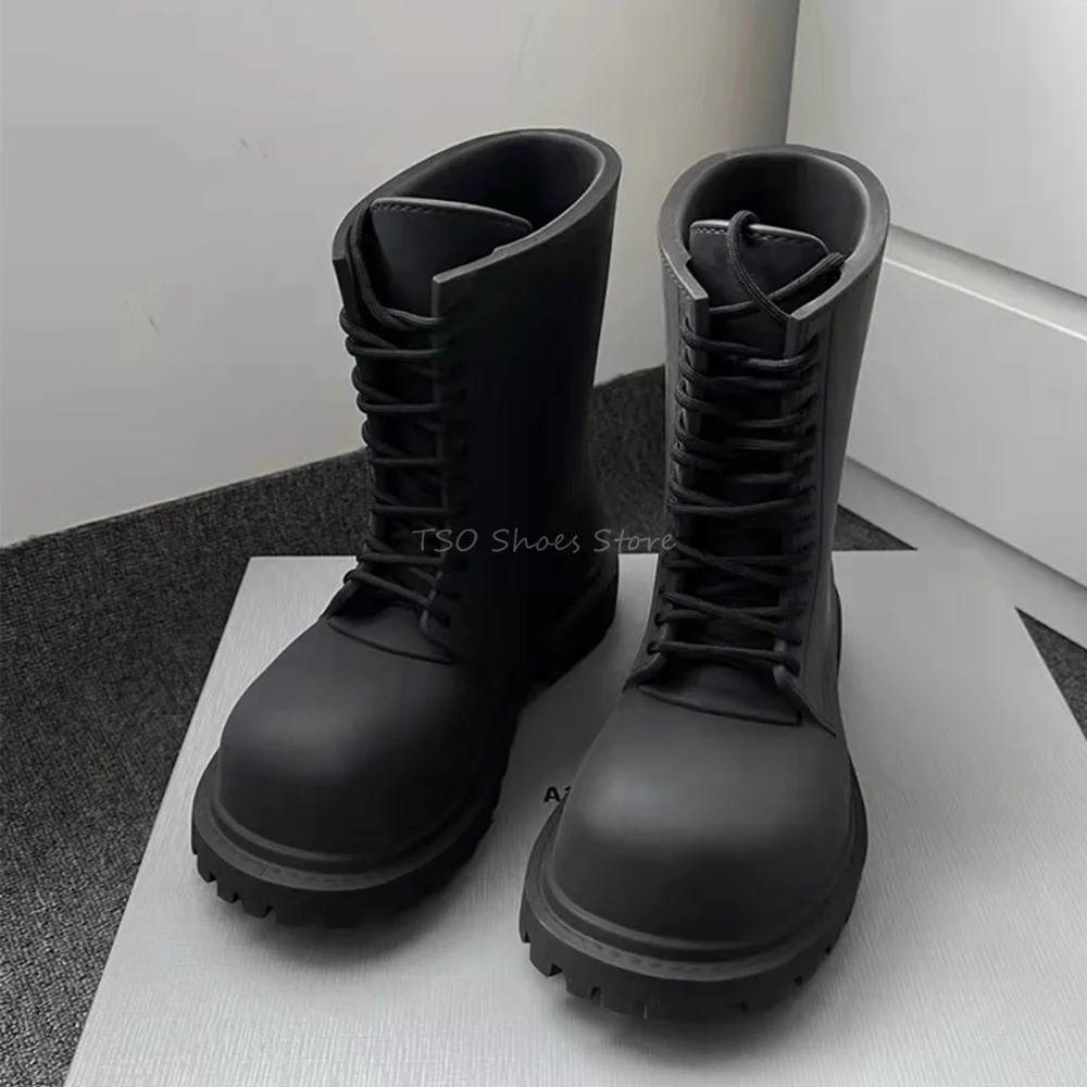Thick Bottom Black Boots for M - Chelsea Boots Men 评论和价格