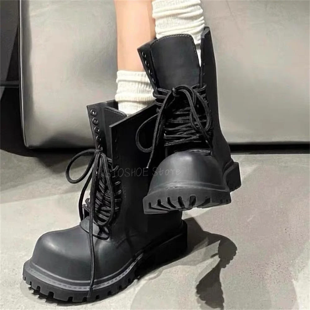 Thick Bottom Black Boots for M - Chelsea Boots Men 评论和价格
