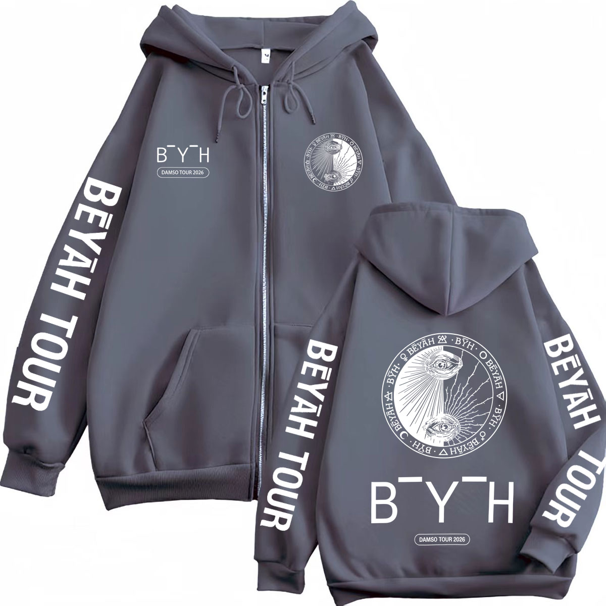 Rapper Damso Beyah Tour 2026 M - Mens Fashion Zip Up Hoodies 评论和价格