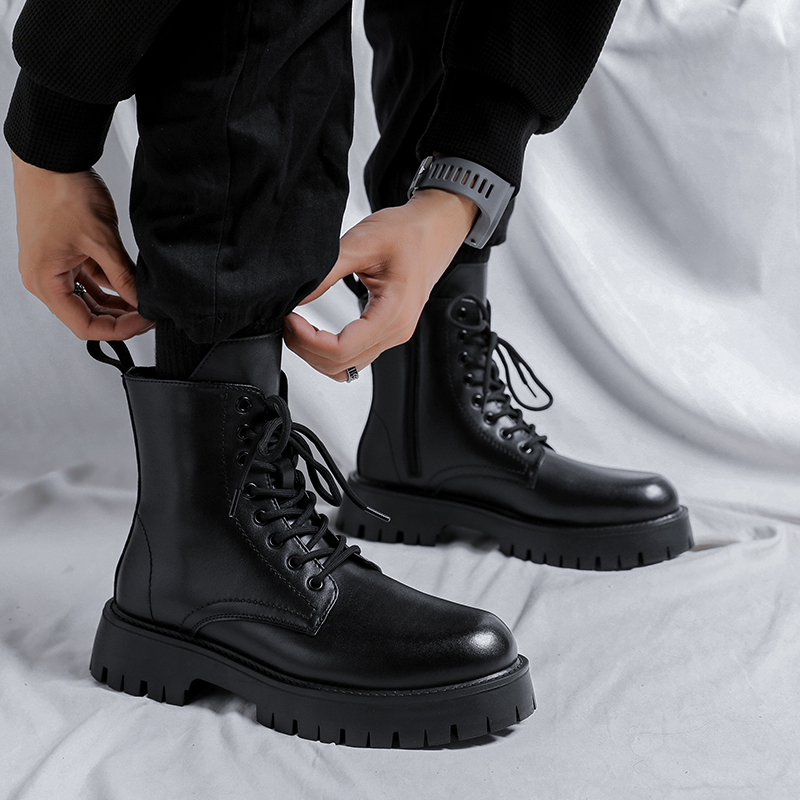 Men Luxury Fashion Genuine Lea - Chelsea Boots Men 评论和价格