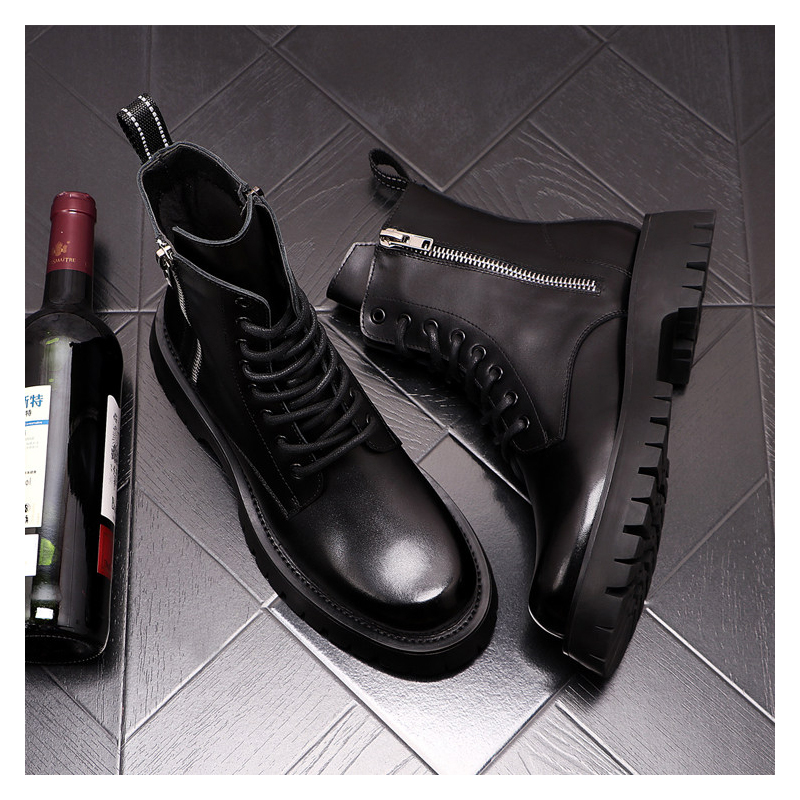 Men Luxury Fashion Genuine Lea - Chelsea Boots Men 评论和价格
