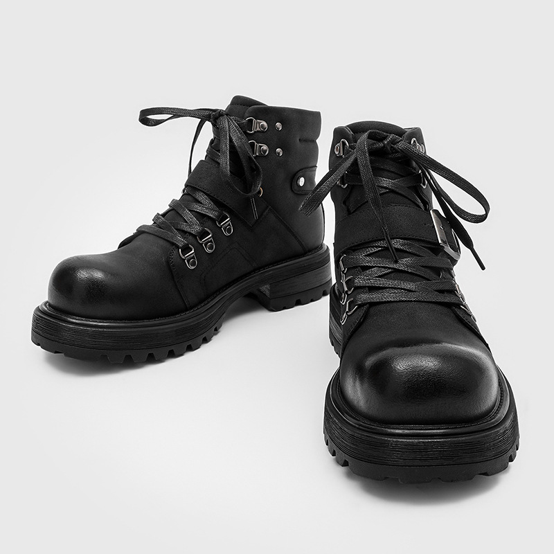 Brand Men Leather Boots Motorc - Men'S Fashion Luxury Brands 评论和价格