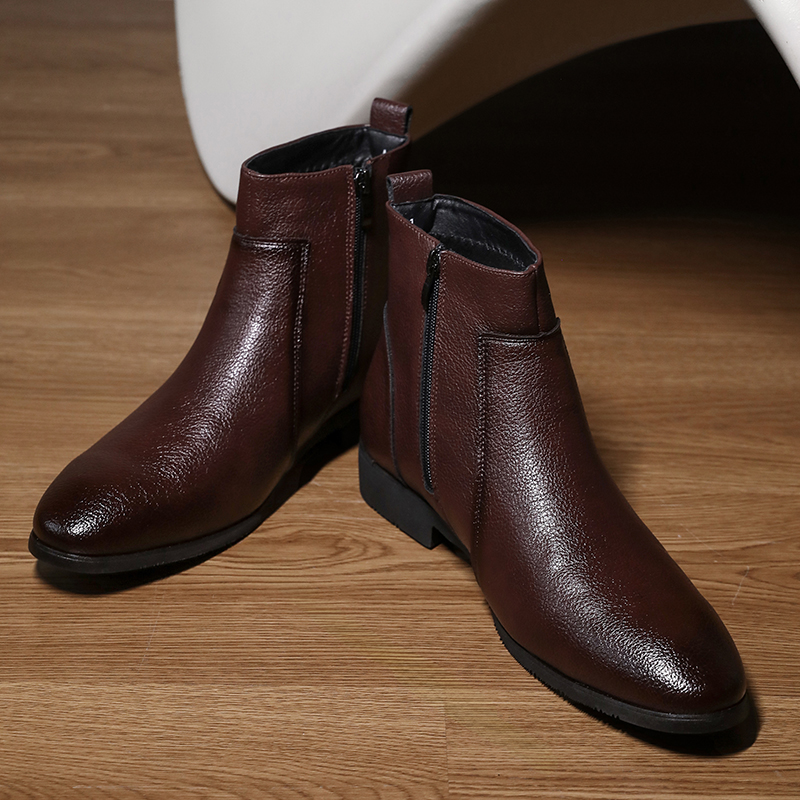 Business Casual Men's Soft Lea - Chelsea Boots Men 评论和价格