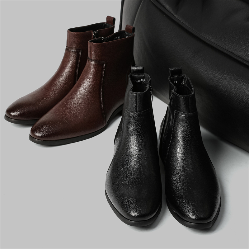 Business Casual Men's Soft Lea - Chelsea Boots Men 评论和价格