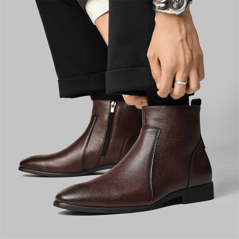 Business Casual Men's Soft Lea - Chelsea Boots Men 评论和价格