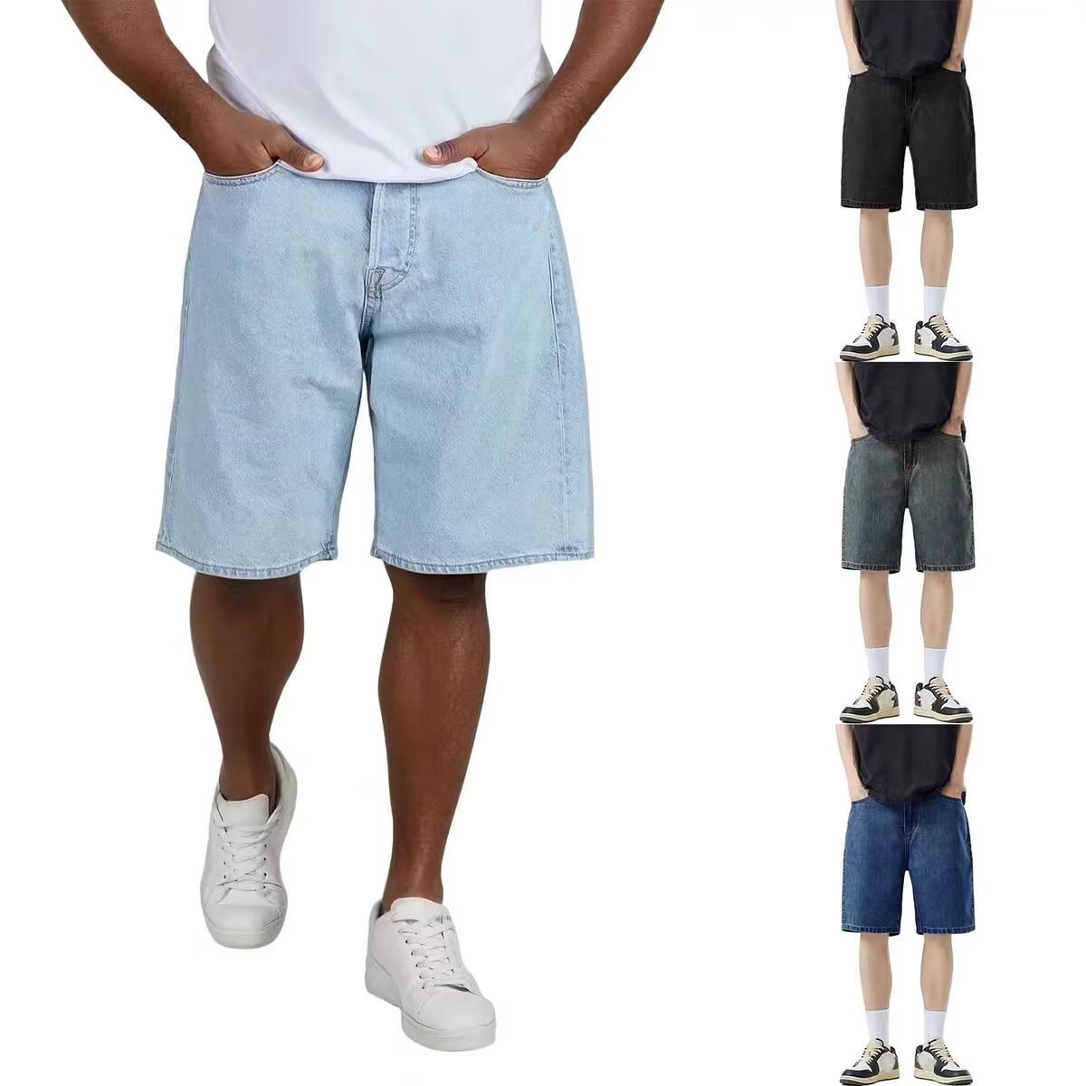 2026 New Korean Style Vintage  - Jeans Pants Fashion Men 评论和价格