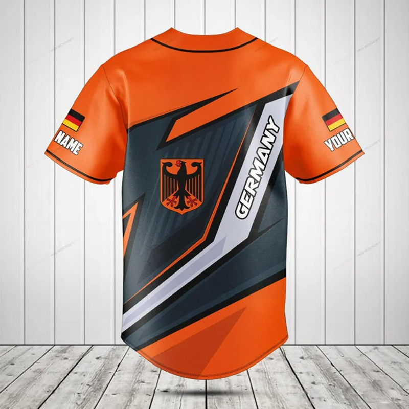 Personalized Germany Shield Gr - Mens Fashion Baseball Jersey 评论和价格