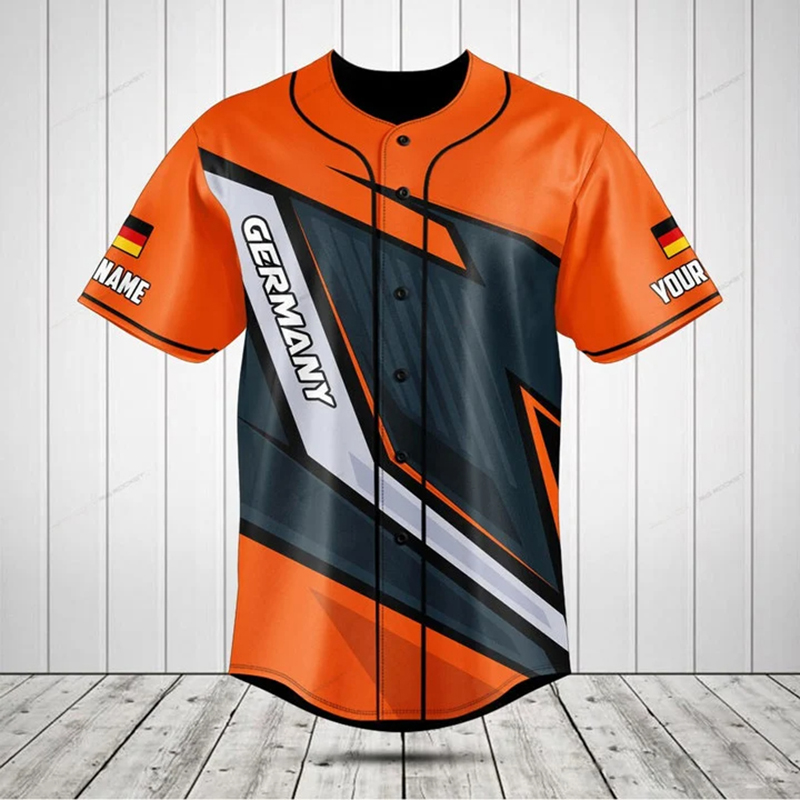 Personalized Germany Shield Gr - Mens Fashion Baseball Jersey 评论和价格