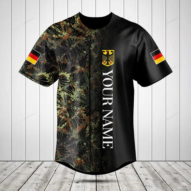Personalized Germany Shield Gr - Mens Fashion Baseball Jersey 评论和价格