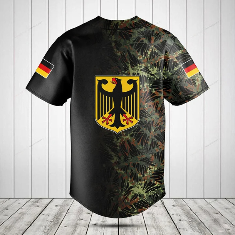 Personalized Germany Shield Gr - Mens Fashion Baseball Jersey 评论和价格