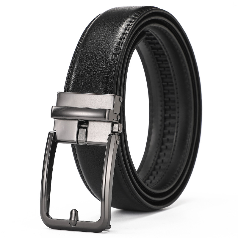 New men's cowhide automatic bu - Leather Belt Braided 评论和价格