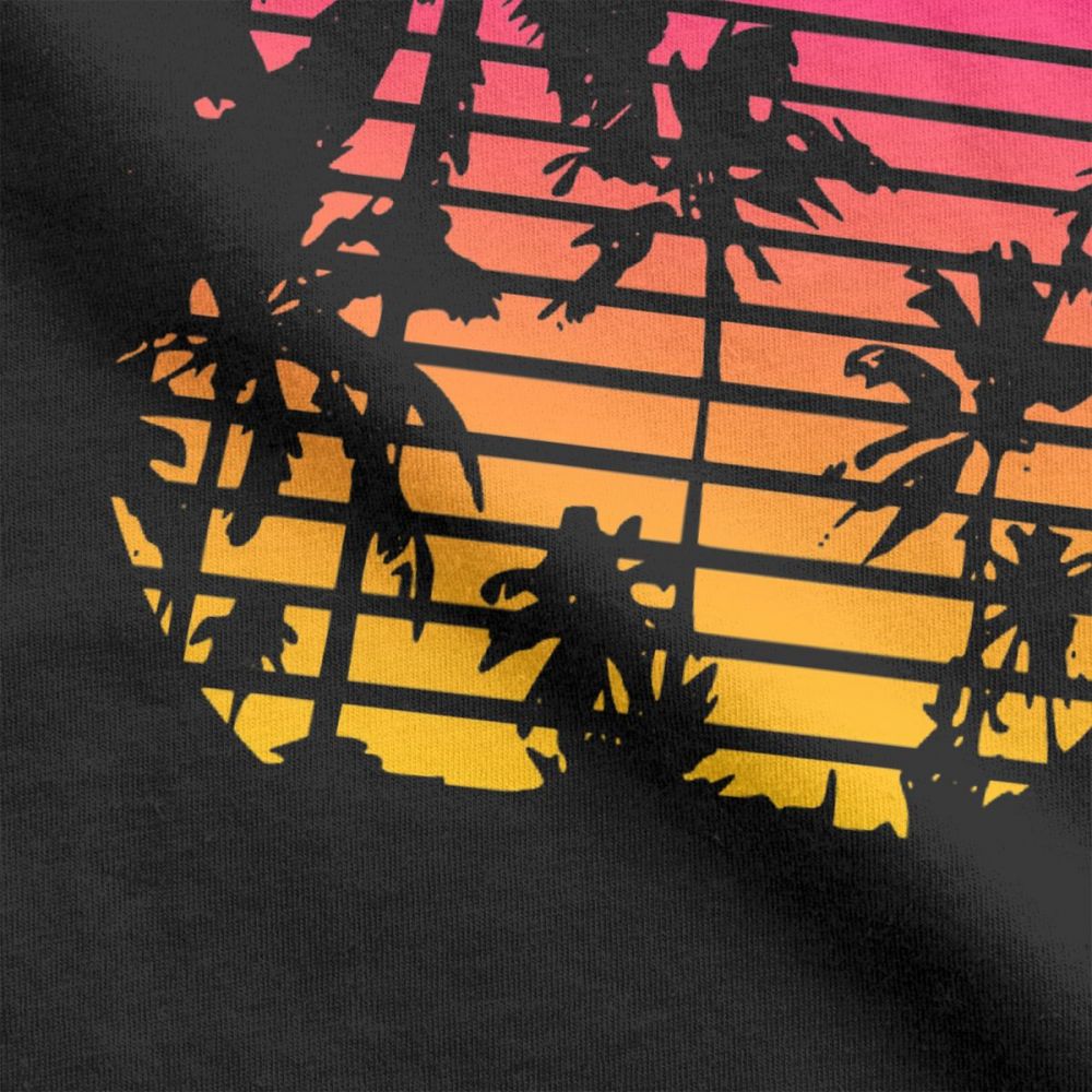 Sunset Palm Tree Vintage Tee S - Men'S Fashion From The 80S 评论和价格