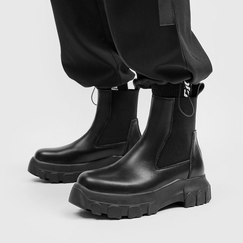 Men Boots Chelsea Genuine Leat - Chelsea Boots Men 评论和价格