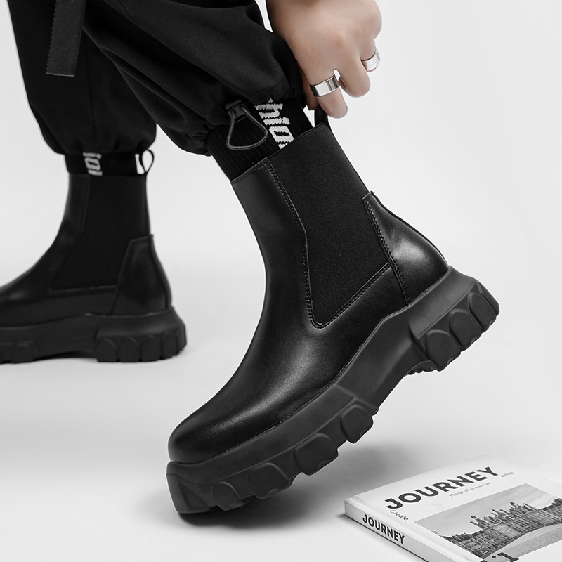 Men Boots Chelsea Genuine Leat - Chelsea Boots Men 评论和价格