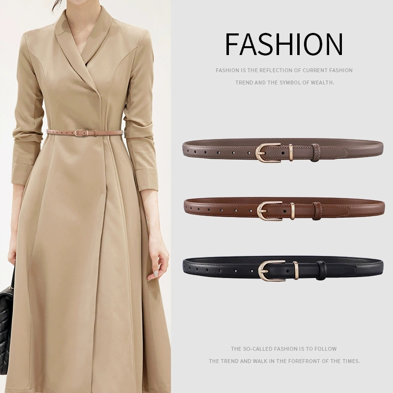 Women's Alloy Pin Buckle Two-l - Leather Belt Braided 评论和价格
