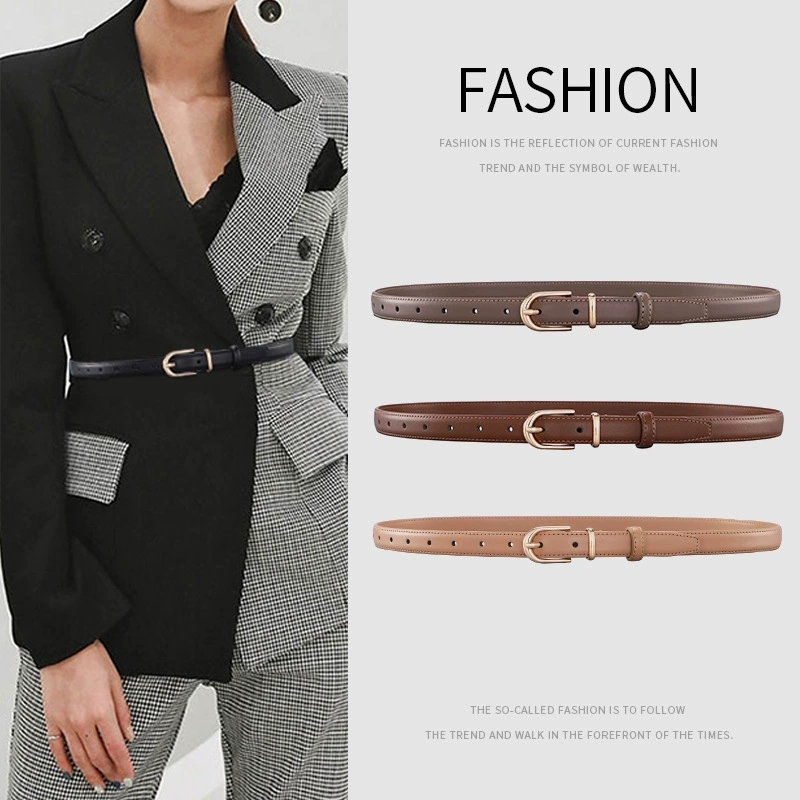 Women's Alloy Pin Buckle Two-l - Leather Belt Braided 评论和价格