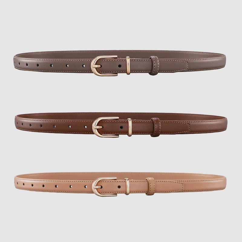 Women's Alloy Pin Buckle Two-l - Leather Belt Braided 评论和价格
