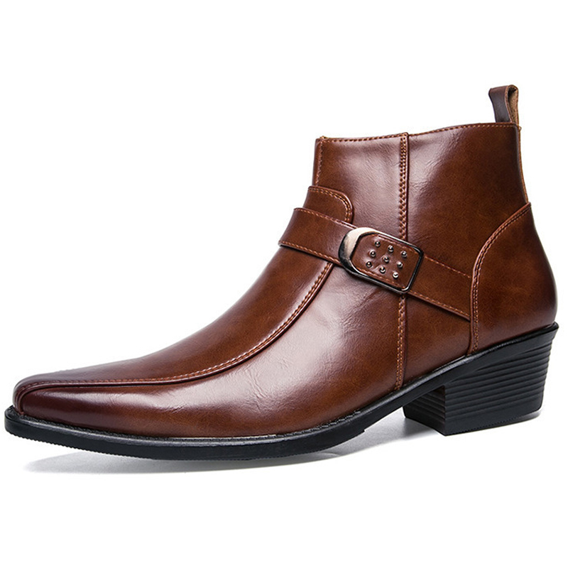 2026 New Men's Retro Cowboy Bo - Chelsea Boots Men 评论和价格