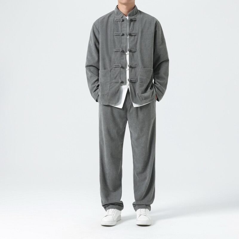 Men Corduroy Sets Men Tang Sui - Corduroy Jacket Men 评论和价格
