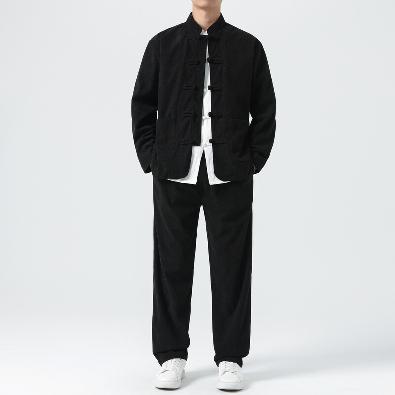 Men Corduroy Sets Men Tang Sui - Corduroy Jacket Men 评论和价格