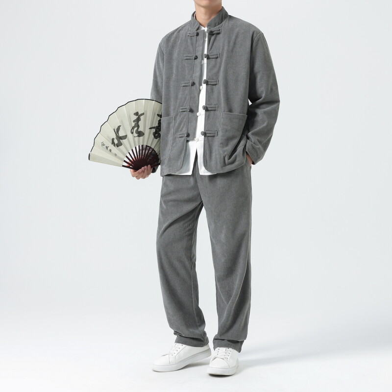 Men Corduroy Sets Men Tang Sui - Corduroy Jacket Men 评论和价格