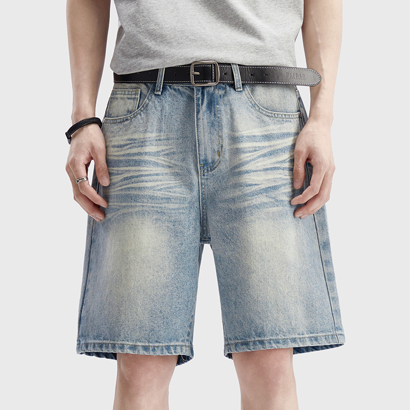 Vintage Washed Denim Shorts Me - Jeans Pants Fashion Men 评论和价格