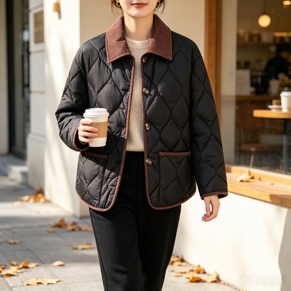 Womens Wavy Quilted Corduroy J - Corduroy Jacket Men 评论和价格