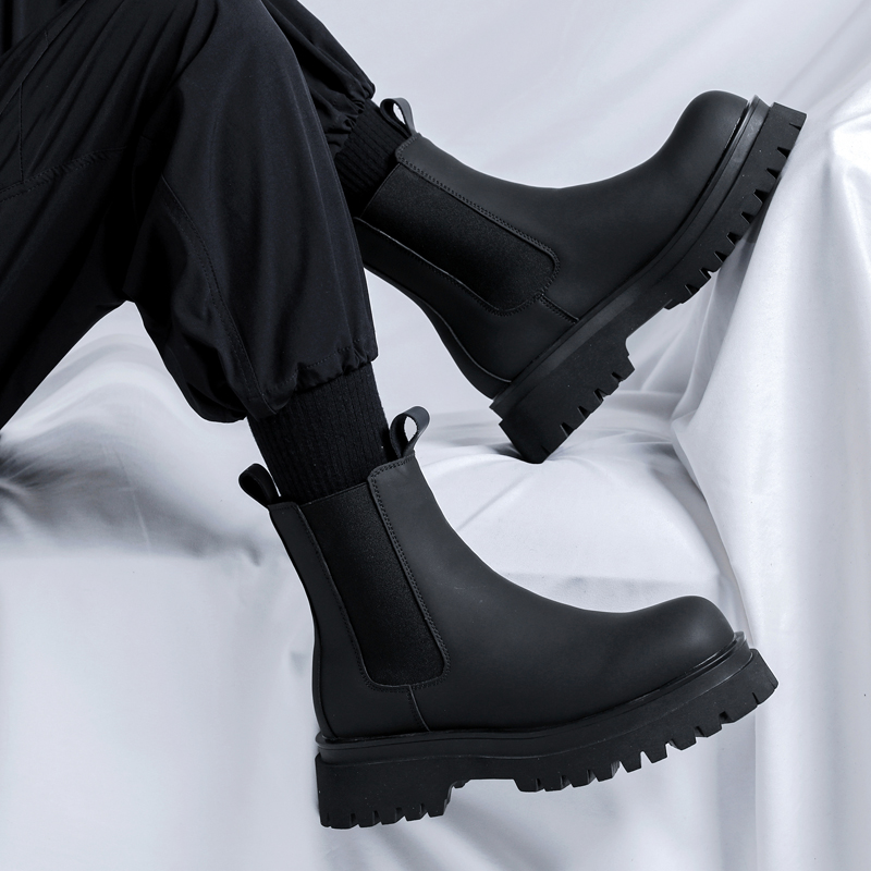 2026 Platform Black High Top B - Chelsea Boots Men 评论和价格