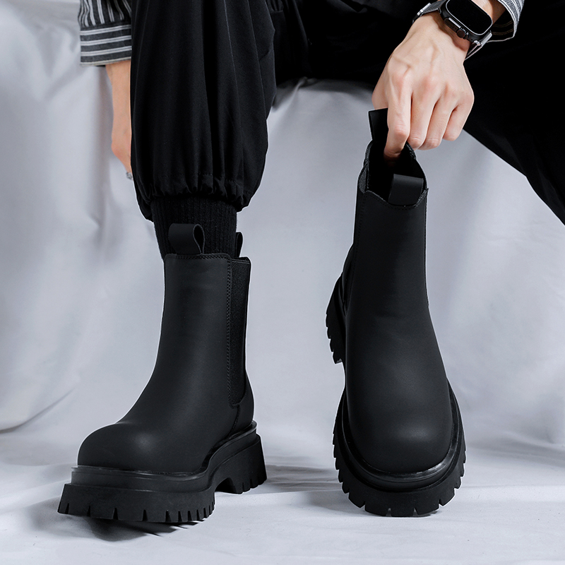 2026 Platform Black High Top B - Chelsea Boots Men 评论和价格