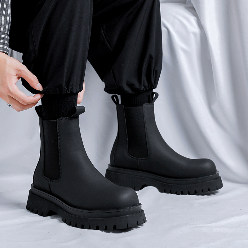 2026 Platform Black High Top B - Chelsea Boots Men 评论和价格