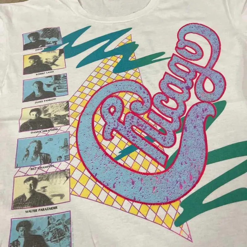 Vtg 80S Chicago Band Short Sle - Men'S Fashion From The 80S 评论和价格
