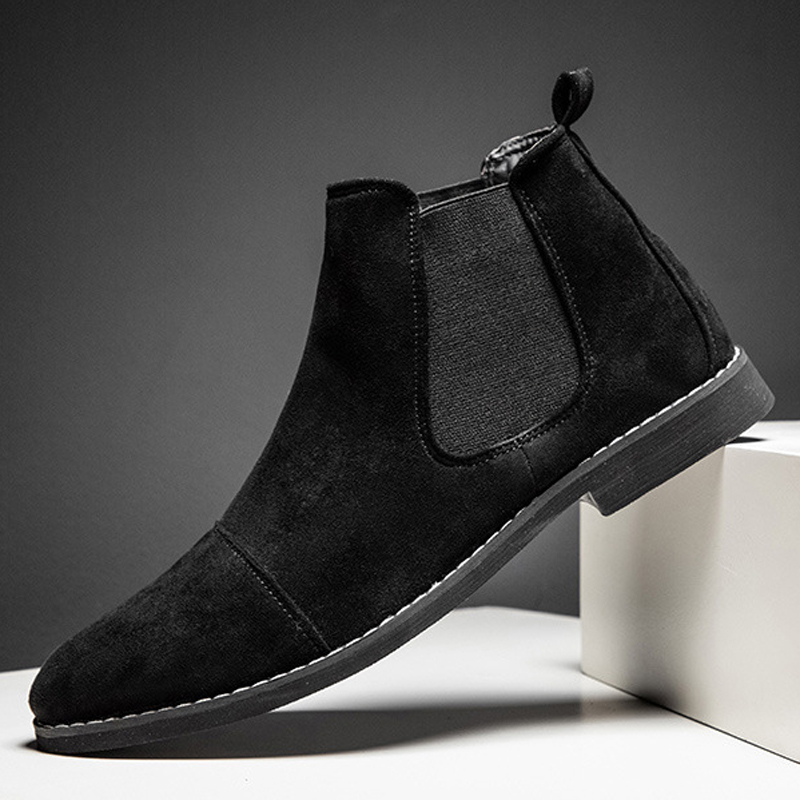 Men Chelsea Boots Suede Leathe - Chelsea Boots Men 评论和价格