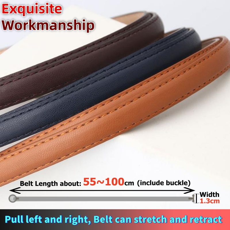 1.3cm Width 1M Women OT Clasp  - Leather Belt Braided 评论和价格