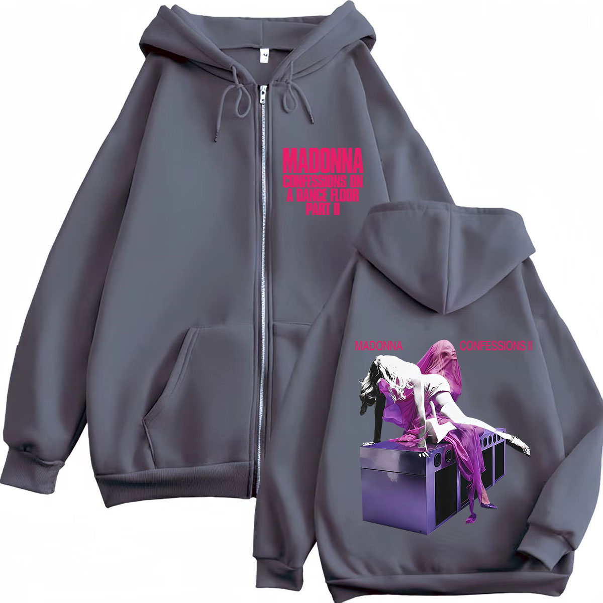 Madonna CONFESSIONS II Album T - Mens Fashion Zip Up Hoodies 评论和价格