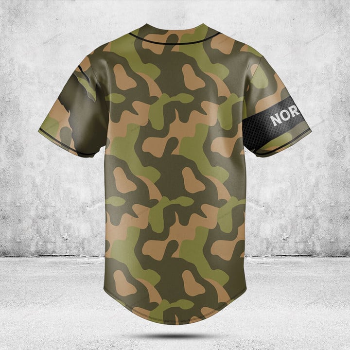 Custom Name Norway Map Graphic - Mens Fashion Baseball Jersey 评论和价格