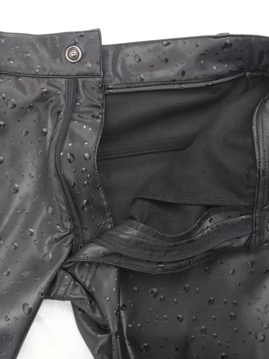 3D Water Drop Print Elastic PU - Jeans Pants Fashion Men 评论和价格